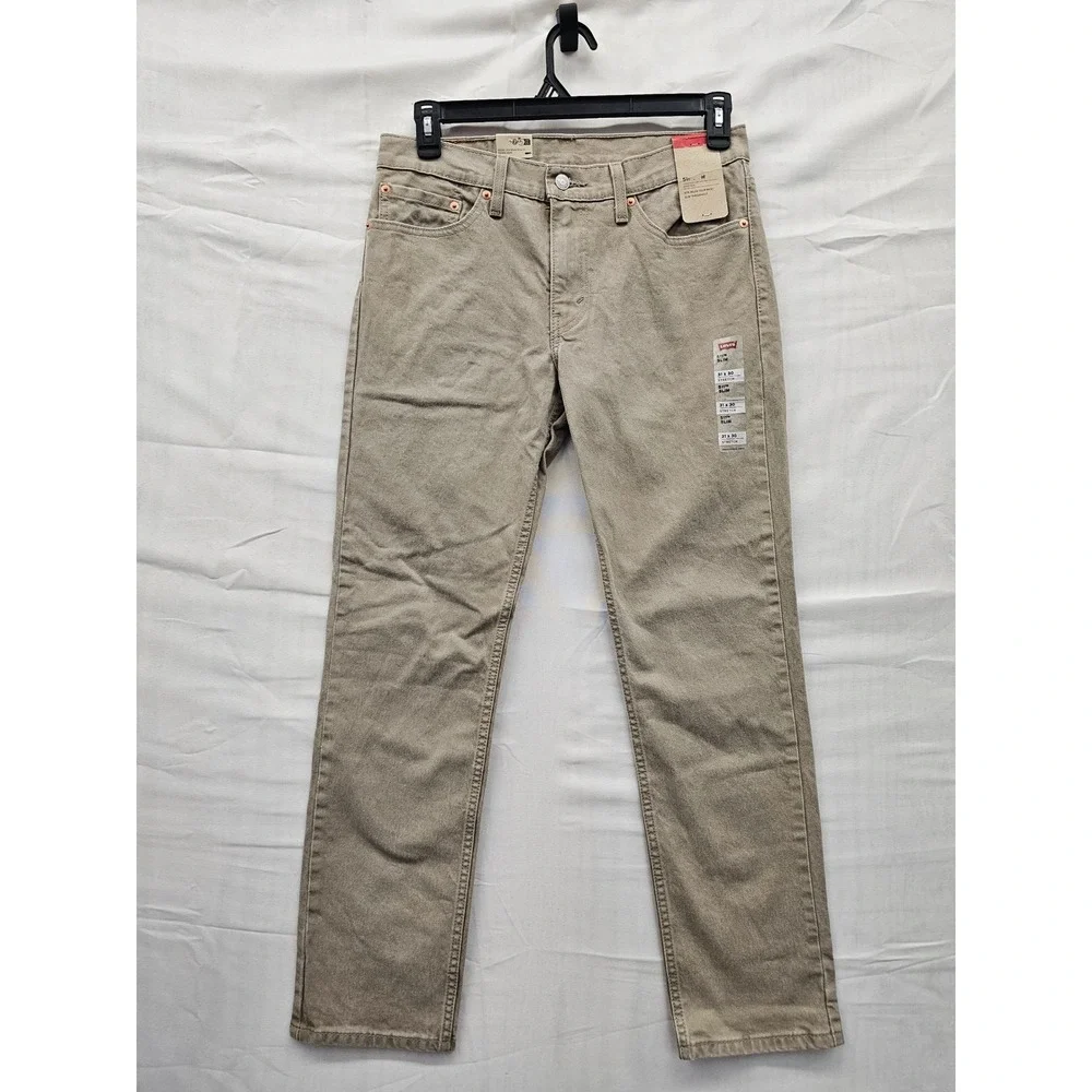 Levi's Mens 511 Slim Jeans Tan Cotton Blend Stretch Size 31x30